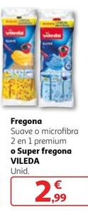 Oferta de Vileda - Fregona Suave o Microfibra 2 En 1 Premium por 2,99€ en Alcampo