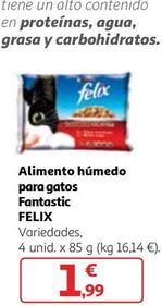 Oferta de Felix - Alimento Humedo Para Gatos Fantastic por 1,99€ en Alcampo