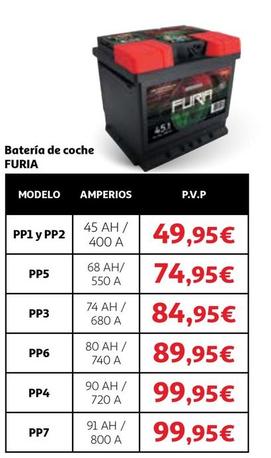 Oferta de Furia - Batería De Coche por 49,95€ en Alcampo