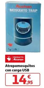 Oferta de Auchan - Atrapamosquitos Con Carga USB por 14,95€ en Alcampo