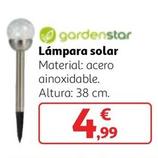 Oferta de Gardenstar - Lámpara Solar por 4,99€ en Alcampo