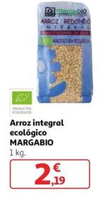Oferta de Margabio - Arroz Integral Ecológico por 2,19€ en Alcampo