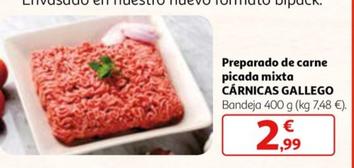 Oferta de Carnicas Gallego - Preparado De Carne Picada Mixta por 2,99€ en Alcampo