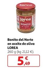 Oferta de Lorea Bonito Del Norte En Aceite De Oliva por 5,49€ en Alcampo