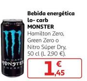 Oferta de Monster - Bebida Energética Lo-carb por 1,45€ en Alcampo