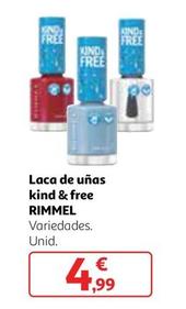 Oferta de Rimmel - Laca De Uñas Kind & Free  por 4,99€ en Alcampo