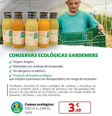 Oferta de Cremas Ecologicas por 3,49€ en Alcampo