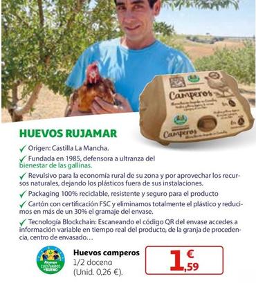 Oferta de Huevos Camperos por 1,59€ en Alcampo