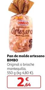 Oferta de Bimbo - Pan De Molde Artesano por 2,64€ en Alcampo