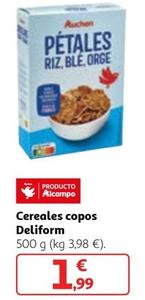 Oferta de Auchan - Cereales Copos Deliform por 1,99€ en Alcampo