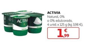 Oferta de Danone - Activia Natural / 0% / 0% Edulcorado por 1,99€ en Alcampo