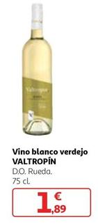 Oferta de Valtropin - Vino Blanco Verdejo por 1,89€ en Alcampo