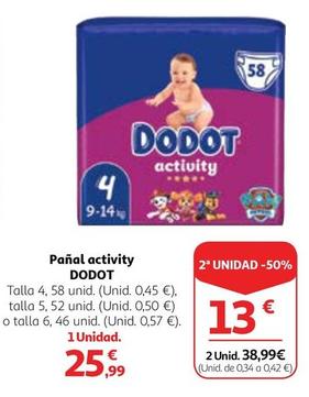 Oferta de Dodot - Pañal Activity por 25,99€ en Alcampo