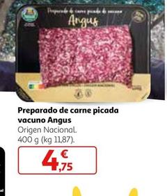 Oferta de Angus - Preparado De Carne Picada Vacuno  por 4,75€ en Alcampo