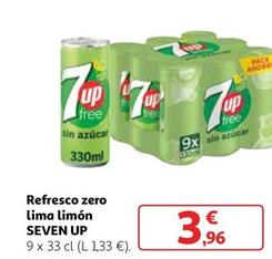 Oferta de 7up - Refresco Zero Lima Limón por 3,96€ en Alcampo