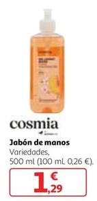Oferta de Cosmia - Jabón De Manos Variedades por 1,29€ en Alcampo