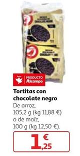 Oferta de Auchan - Tortitas Con Chocolate Negro por 1,25€ en Alcampo