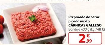 Oferta de Carnicas Gallego - Preparado De Carne Picada Mixta por 2,99€ en Alcampo