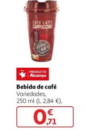 Oferta de Alcampo - Bebida De Café por 0,71€ en Alcampo