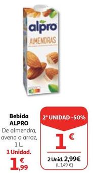 Oferta de Alpro - Bebida por 1,99€ en Alcampo