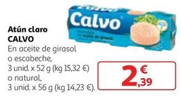 Oferta de Calvo - Atún Claro por 2,39€ en Alcampo