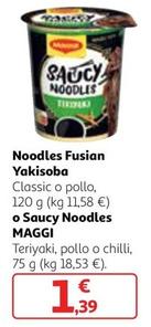 Oferta de Maggi - Noodles Fusian Yakisoba por 1,39€ en Alcampo