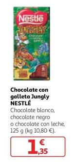 Oferta de Nestlé - Chocolate Con Galleta Jungly por 1,35€ en Alcampo