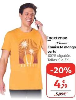 Oferta de Inextenso - Camiseta Manga Corta por 4,79€ en Alcampo