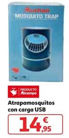 Oferta de Auchan - Atrapamosquitos Con Carga Usb por 14,95€ en Alcampo