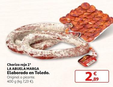 Oferta de La Abuela Marga - Chorizo Rojo por 2,89€ en Alcampo