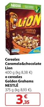 Oferta de Nestlé - Cereales Caramelo & Chocolate Lion por 3,35€ en Alcampo
