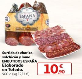 Oferta de Elaborado En Toledo - Surtido De Chorizo, Salchicón Y Lomo Embutidos España por 10,9€ en Alcampo