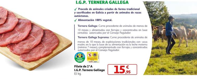 Oferta de Ternera Gallega - Filete De 1ª A I.G.P.  por 15,95€ en Alcampo