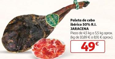 Oferta de Jaracena - Paleta De Cebo Iberico 50% R.I. por 49€ en Alcampo