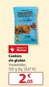 Oferta de Cookies Sin Gluten por 2,05€ en Alcampo