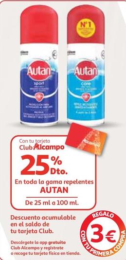 Oferta de Autan - Repelentes por 3€ en Alcampo