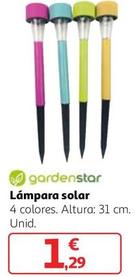 Oferta de Gardenstar - Lámpara Solar por 1,29€ en Alcampo