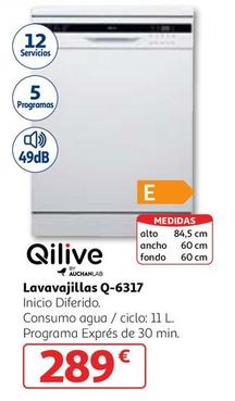 Oferta de Qilive - Lavavajillas Q-6317 por 289€ en Alcampo