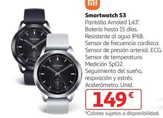 Oferta de Xiaomi - Smartwatch S3 por 149€ en Alcampo