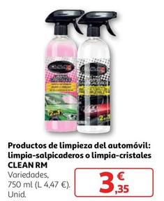 Oferta de Clean Rm - Productos De Limpieza Del Automóvil: Limpia-salpicaderos O Limpia-Cristales  por 3,35€ en Alcampo
