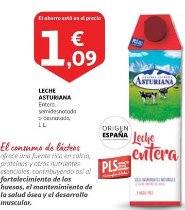 Oferta de Asturiana - Leche por 1,09€ en Alcampo