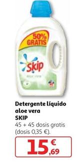 Oferta de Skip - Detergente Líquido Aloe Vera por 15,69€ en Alcampo