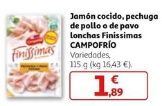Oferta de Campofrío - Jamón Cocido por 1,89€ en Alcampo