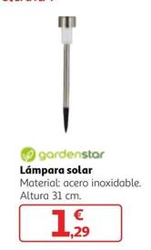 Oferta de Gardenstar - Lámpara Solar por 1,29€ en Alcampo