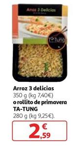 Oferta de Ta-Tung - Arroz 3 Delicias O Rollito De Primavera  por 2,59€ en Alcampo