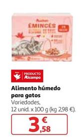 Oferta de Alimento Húmedo Para Gatos por 3,58€ en Alcampo