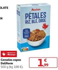 Oferta de Auchan - Cereales Copos Deliform por 1,99€ en Alcampo