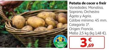 Oferta de Patata De Cocer O Freír por 3,69€ en Alcampo