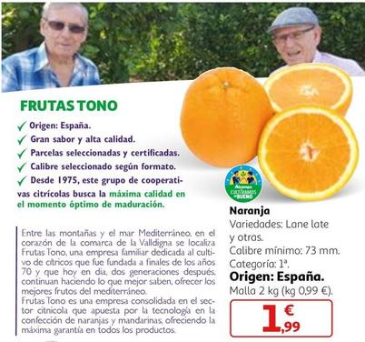 Oferta de Naranja por 1,99€ en Alcampo