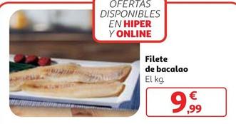 Oferta de Filete De Bacalao por 9,99€ en Alcampo
